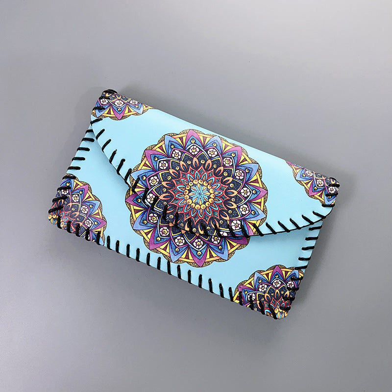 Wholesale Ethnic Style One-shoulder Mobile Phone Bag Color Printing Hand-sewn Crossbody Bag Wallet ACC-WT-Mengs008