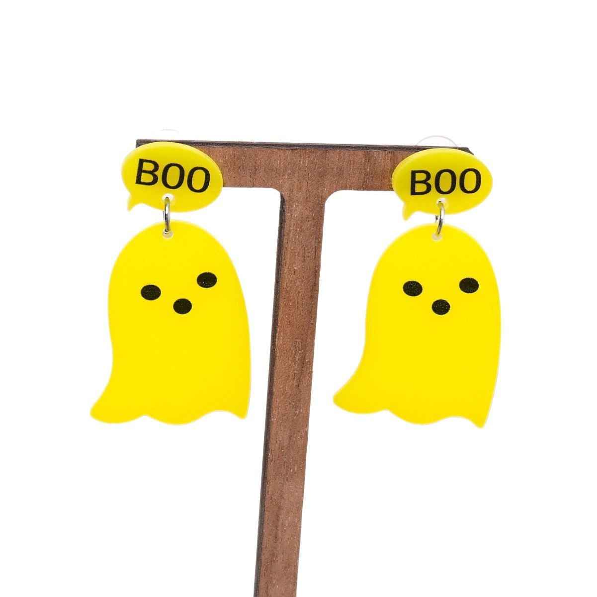 Boucles d'oreilles squelettes de chat fantôme en gros de l'Halloween