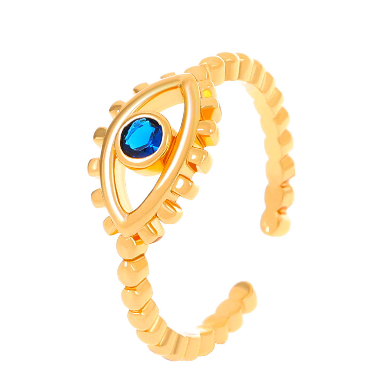 Wholesale creative retro devil' s eye opening ring