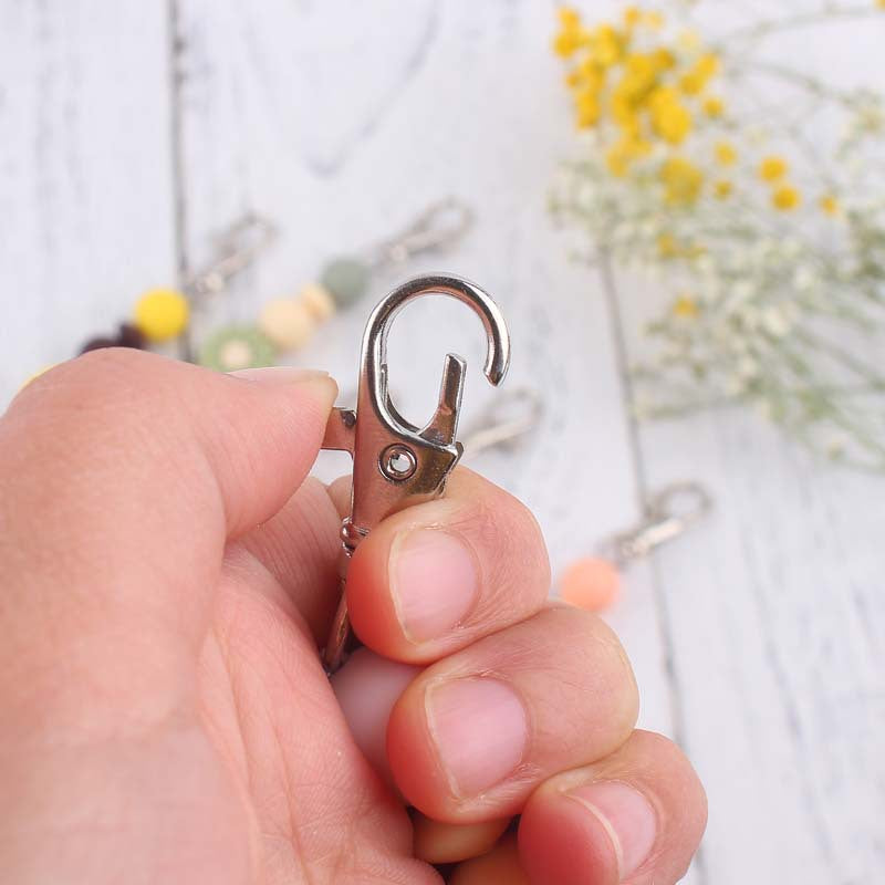 Wholesale Silicone Daisy Beaded Keychain
