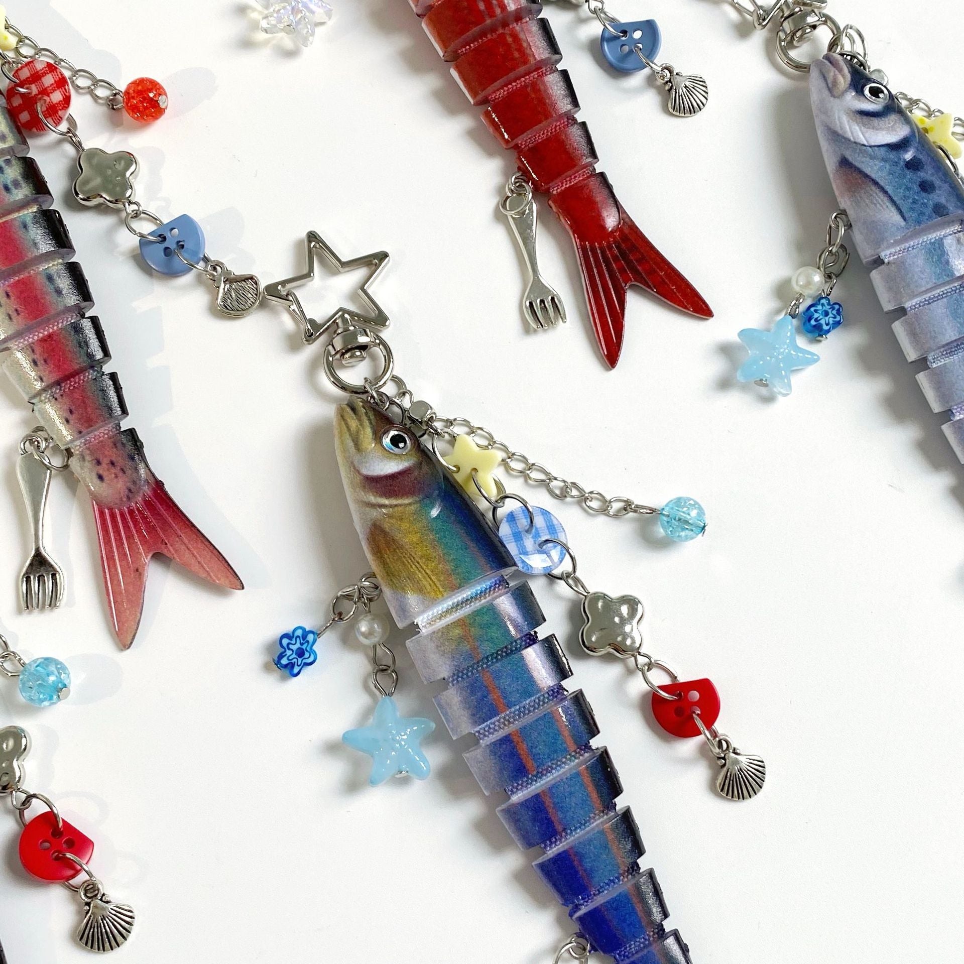 Wholesale marine small fish keychains