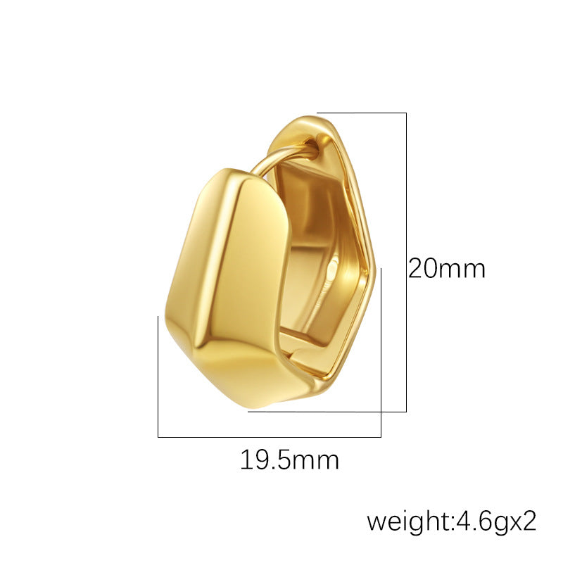 Wholesale Stainless steel geometric earrings