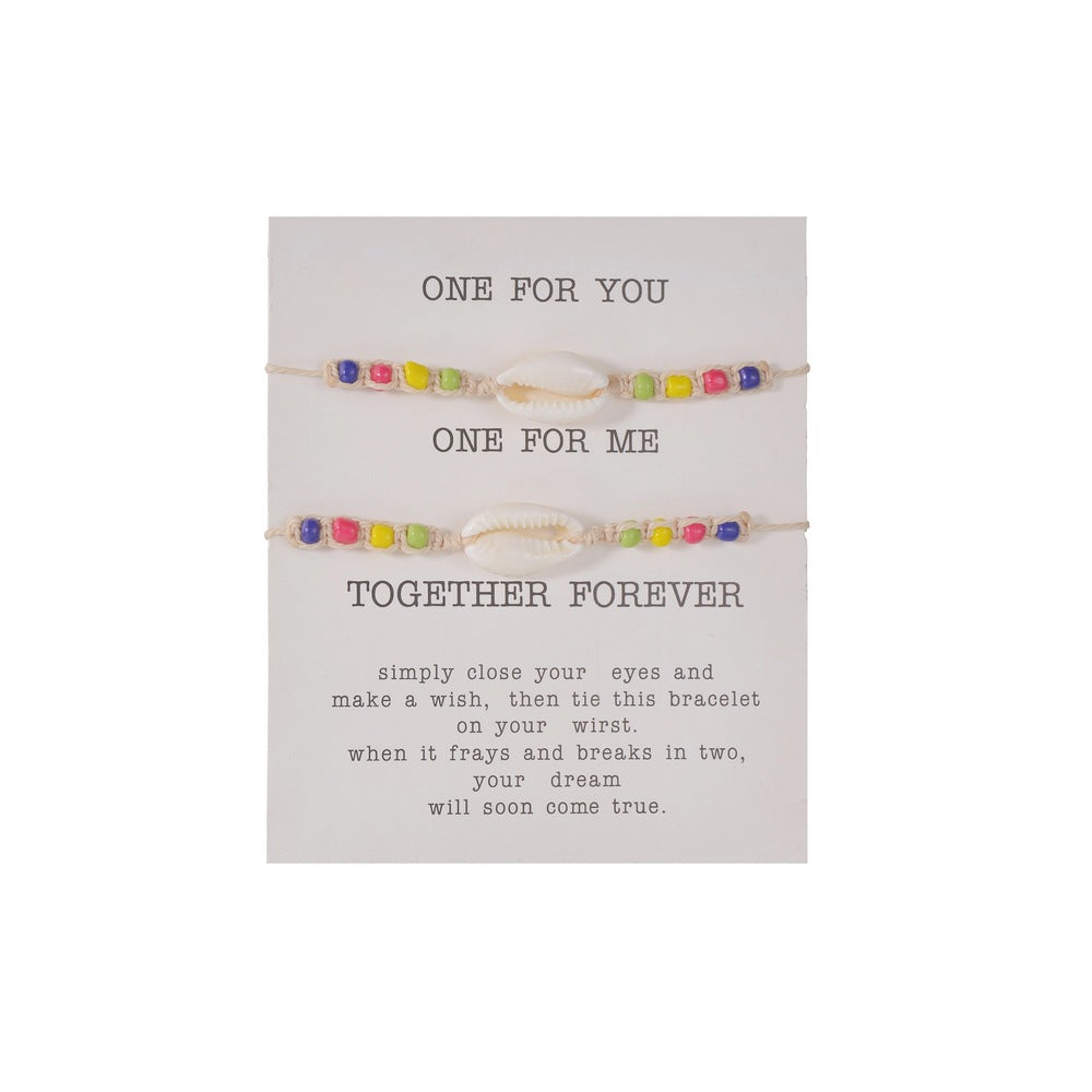 Wholesale Colorful Rice Beads  Card Friendship Bracelet suit