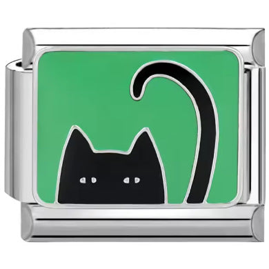 Wholesale Italian Charm Bracelet 9mm DIY Splicing Removable Color Cat Stainless Steel Composable Bracelet