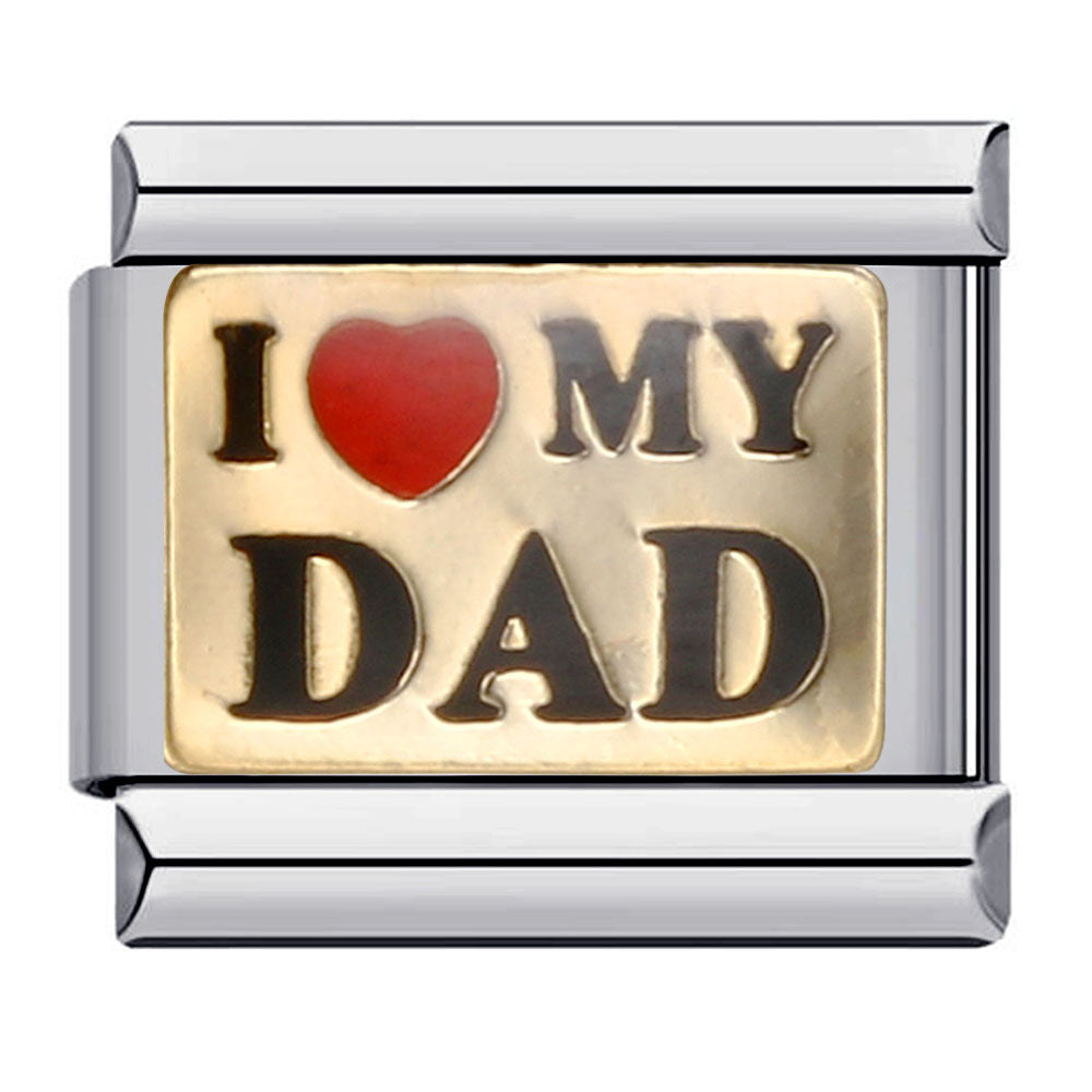 Wholesale Italian Charm Bracelet 9mm DIY Splicing Removable Red Heart Stainless Steel Composable Bracelet