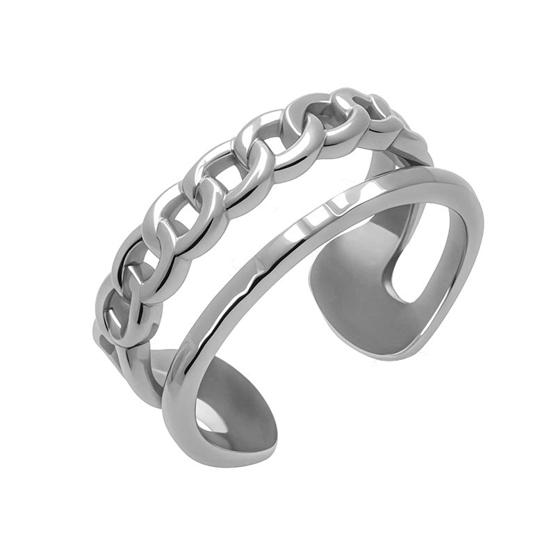 Wholesale titanium steel opening ring does not fade  ring