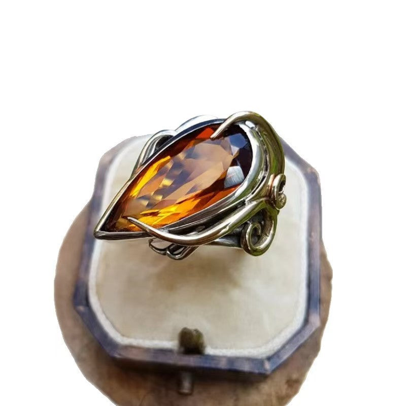 Wholesale Zinc Alloy Geometric Ring with Ancient Silver Finish - Trendy Jewelry Accessory for Men