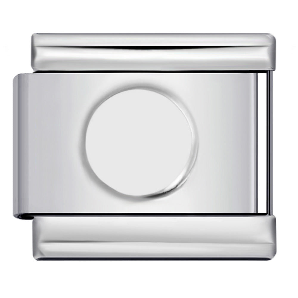 Wholesale Italian Charm Bracelet 9mm DIY Splicing Removable Silver Stainless Steel Composable Bracelet