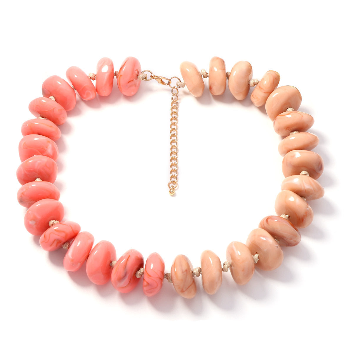 Wholesale Stylish Multicolor Beaded Necklace Chic Jewelry Accessory For Women