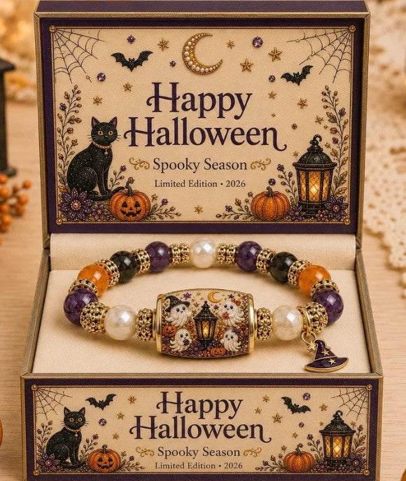 Wholesale  Ghost Magic Hat Charm Beaded Bracelet Fashion Jewelry Accessory Gift for Party Boutique Resale