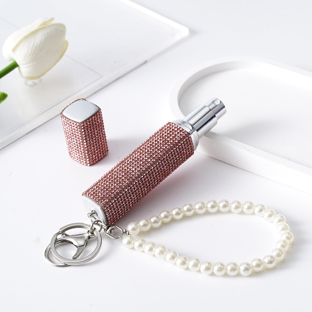 Wholesale Rhinestone 10ML Portable Perfume Bottle Keychain Keychains Accessories ACC-KC-ZhiYa012