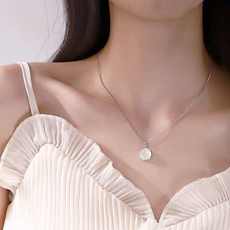 Wholesale 5-Piece Moonstone Necklace Set Light Luxury Summer Jewelry Accessory
