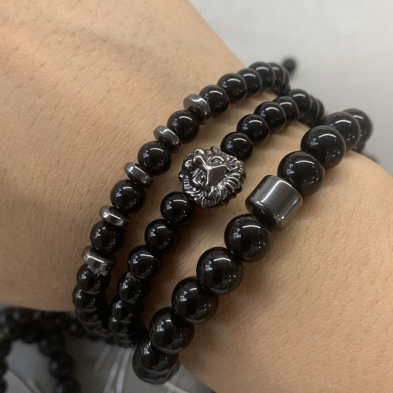 Wholesale Men's Bracelet Zirconia Handmade Beaded Bracelet ACC-BT-zhixiang012