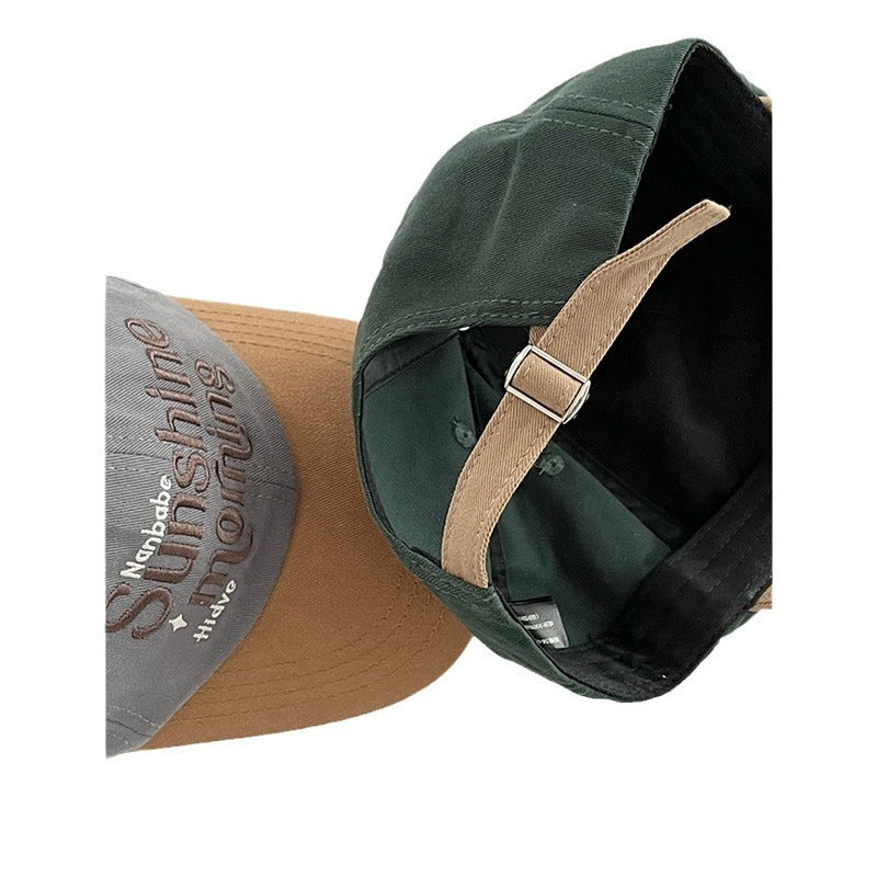 Wholesale Retro colorblock soft top baseball cap hat