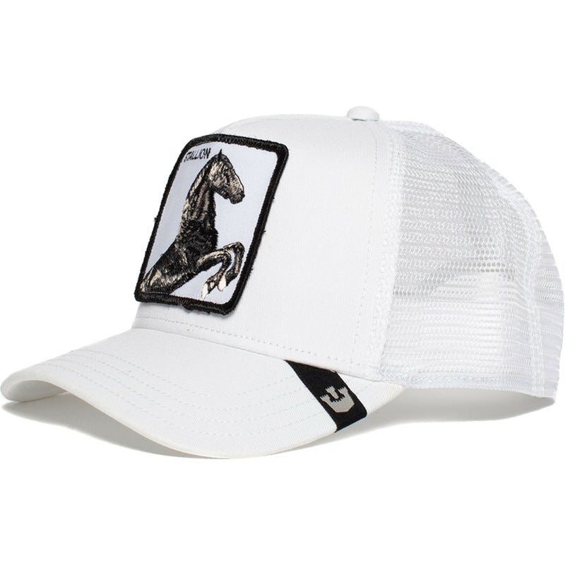 Wholesale Cartoon Animal Sun Protection Mesh Embroidery Hat Baseball Cap ACC-HT-JingKun008