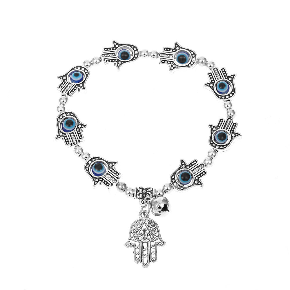 Wholesale Turquoise Evil Eye Cross Bracelet