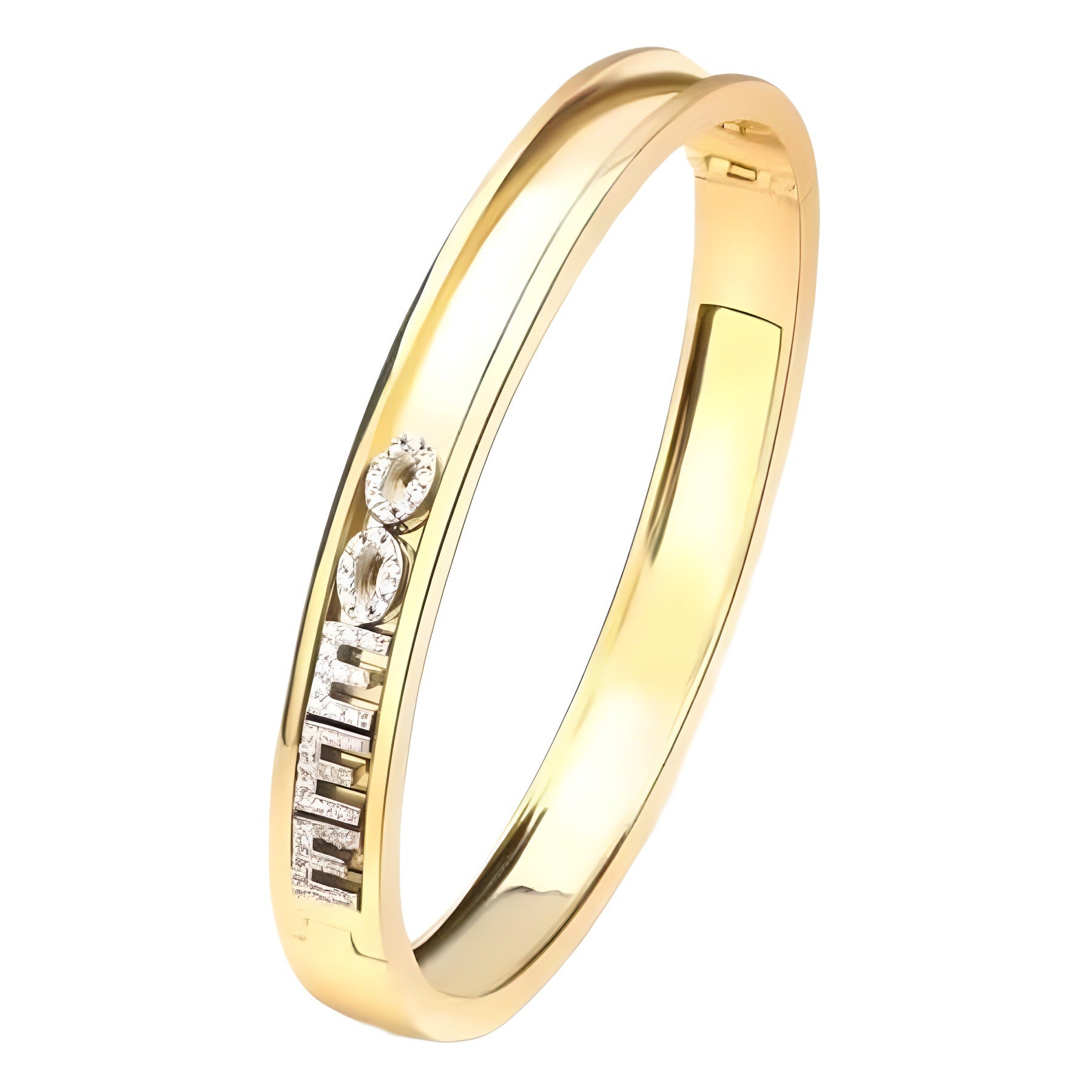 Wholesale Sliding zircon English letter bracelet