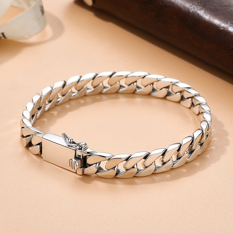Wholesale  Personality Miami Cuban Chain Men's Metal Bracelet