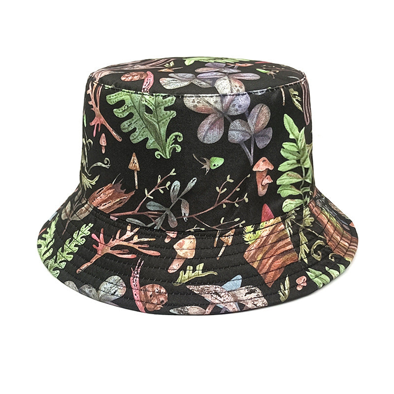 Wholesale Colorful Mushroom Pattern Bucket Hat ACC-HT-ShunMa003
