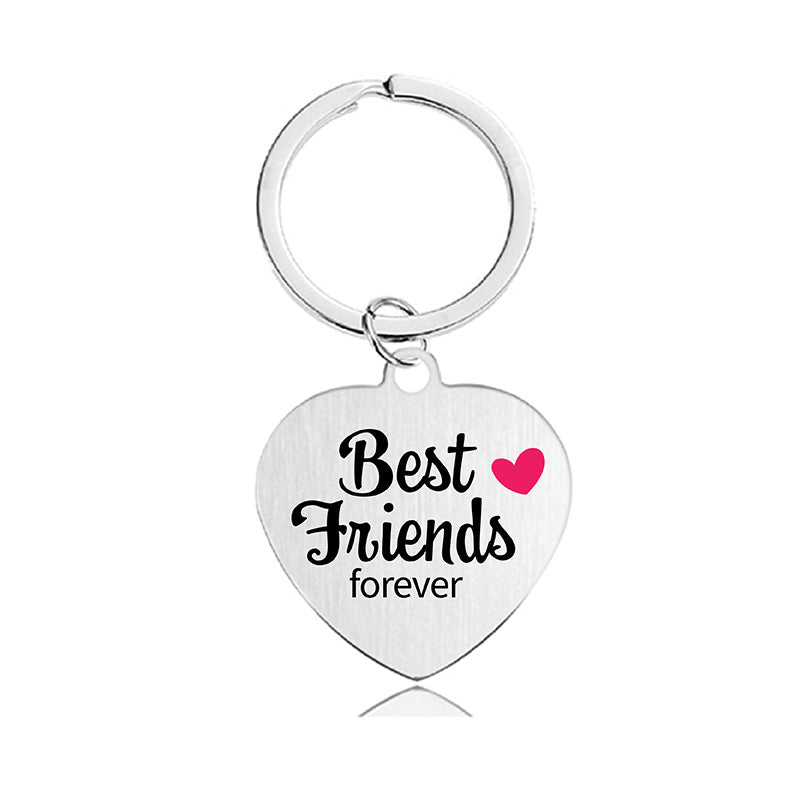 Wholesale Color Printing Family Affection Inspirational Gift Metal Keychain Creative Keychain ACC-KC-Ganggu023