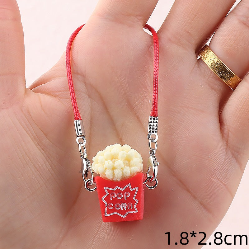 Wholesale Cute cartoon mini popcorn doll accessories