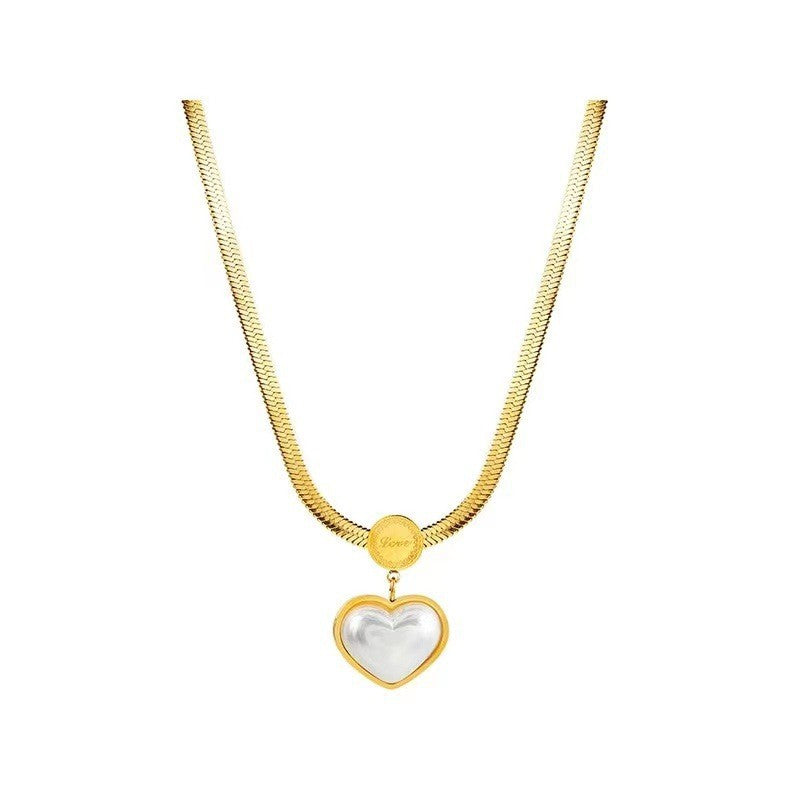 Wholesale Retro Love Titanium Steel Necklace - Fashion Accessory,  Trendy Gift Idea
