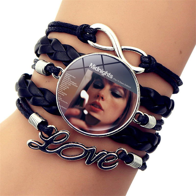 Wholesale Music Celebrity Leather Jewelry Leather Bracelets ACC-BT-JiaYun004