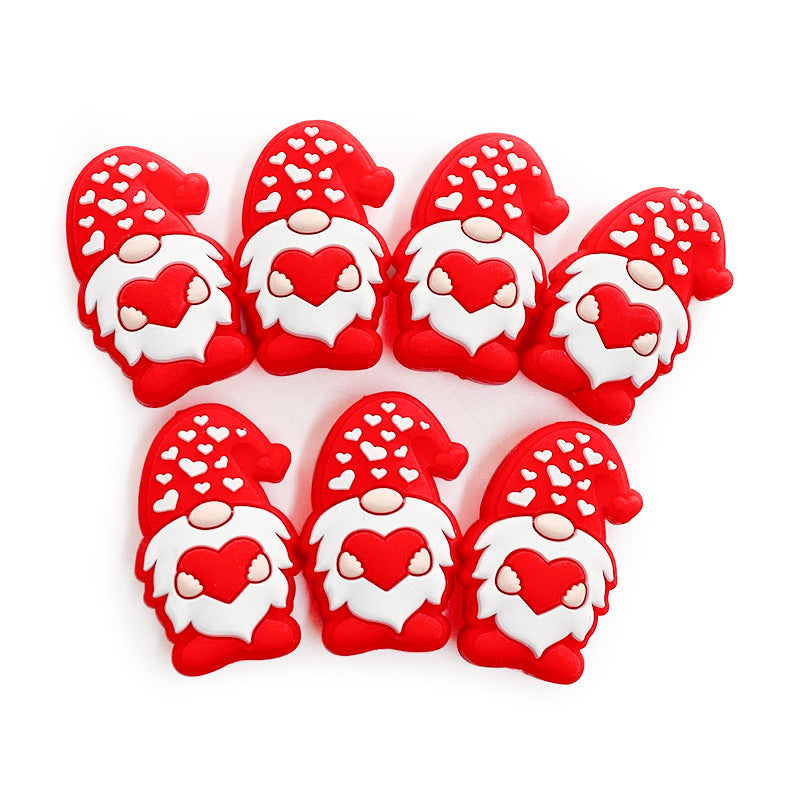 Wholesale 10pcs Valentine's Day Heart Focal Beads DIY Bead Accessories ACC-BDS-WDX131