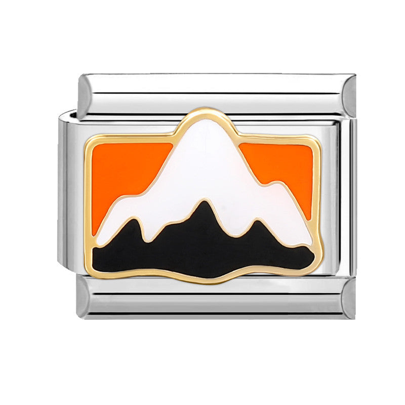 Wholesale Italian Charm Bracelet 9mm DIY Splicing Cute Cartoon Stainless Steel Composable Bracelet