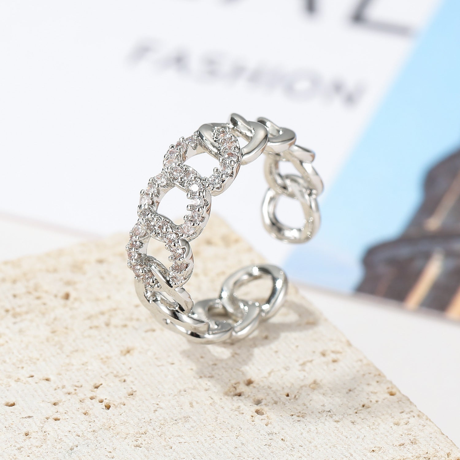 Wholesale  Woven Chain Rope Knot Index Finger Ring