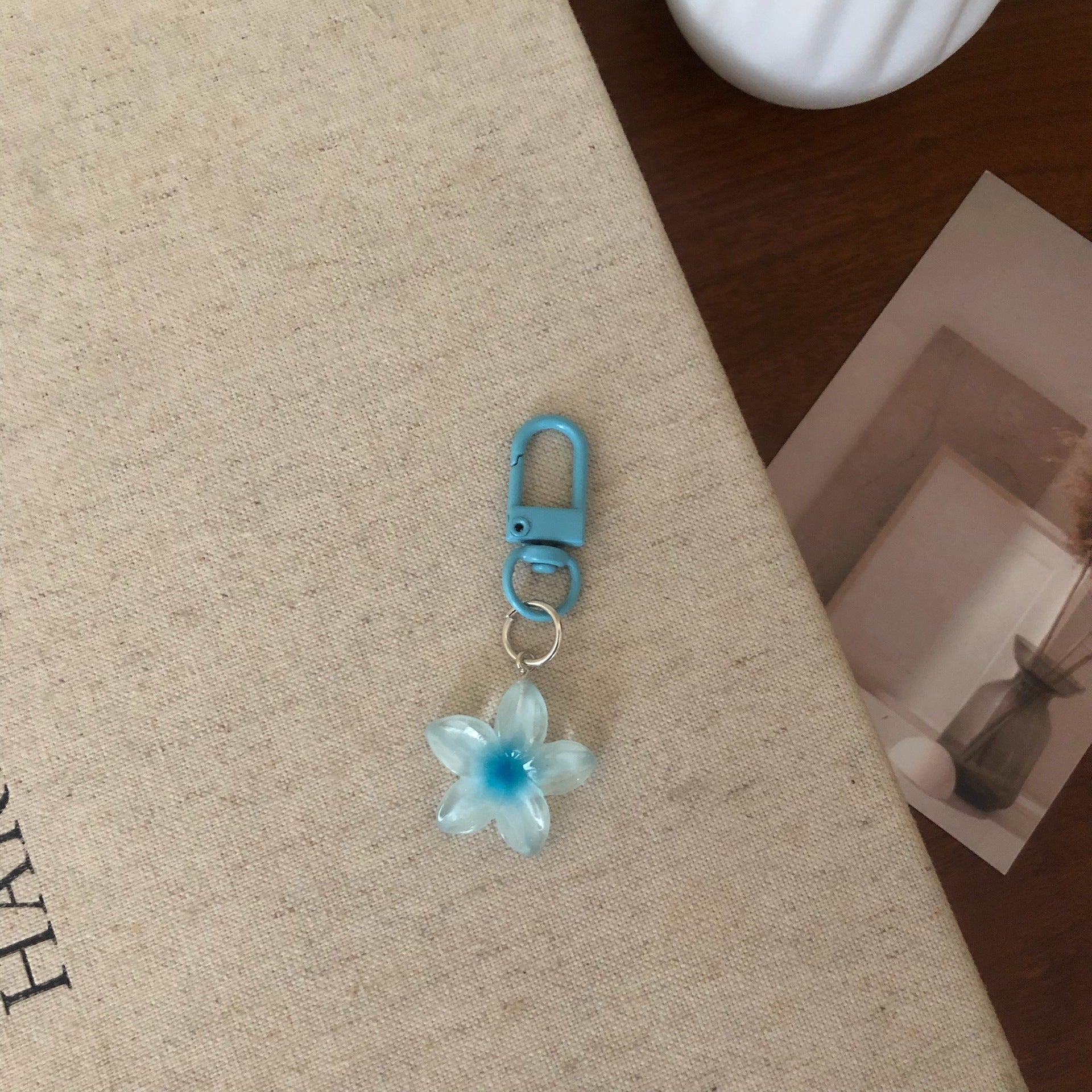 Wholesale Resin Keychain Pendant,  Transparent Purple Trendy Accessory for Bags and Keys