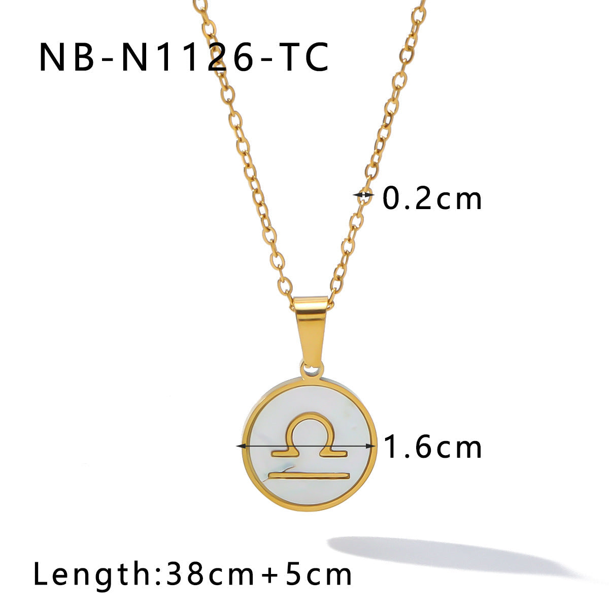 Wholesale stainless steel 18K gold plated twelve zodiac necklace