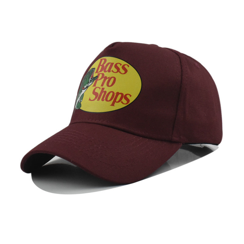 Wholesale Solid color printed outdoor fishing sun protection men' s baseball cap hat