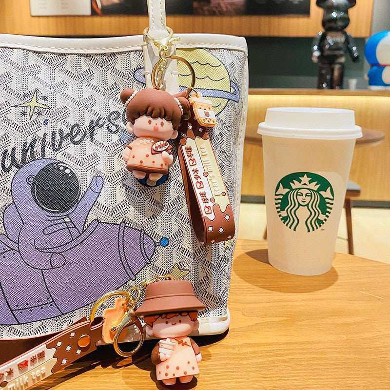 Wholesale Cute cartoon silicone keychain