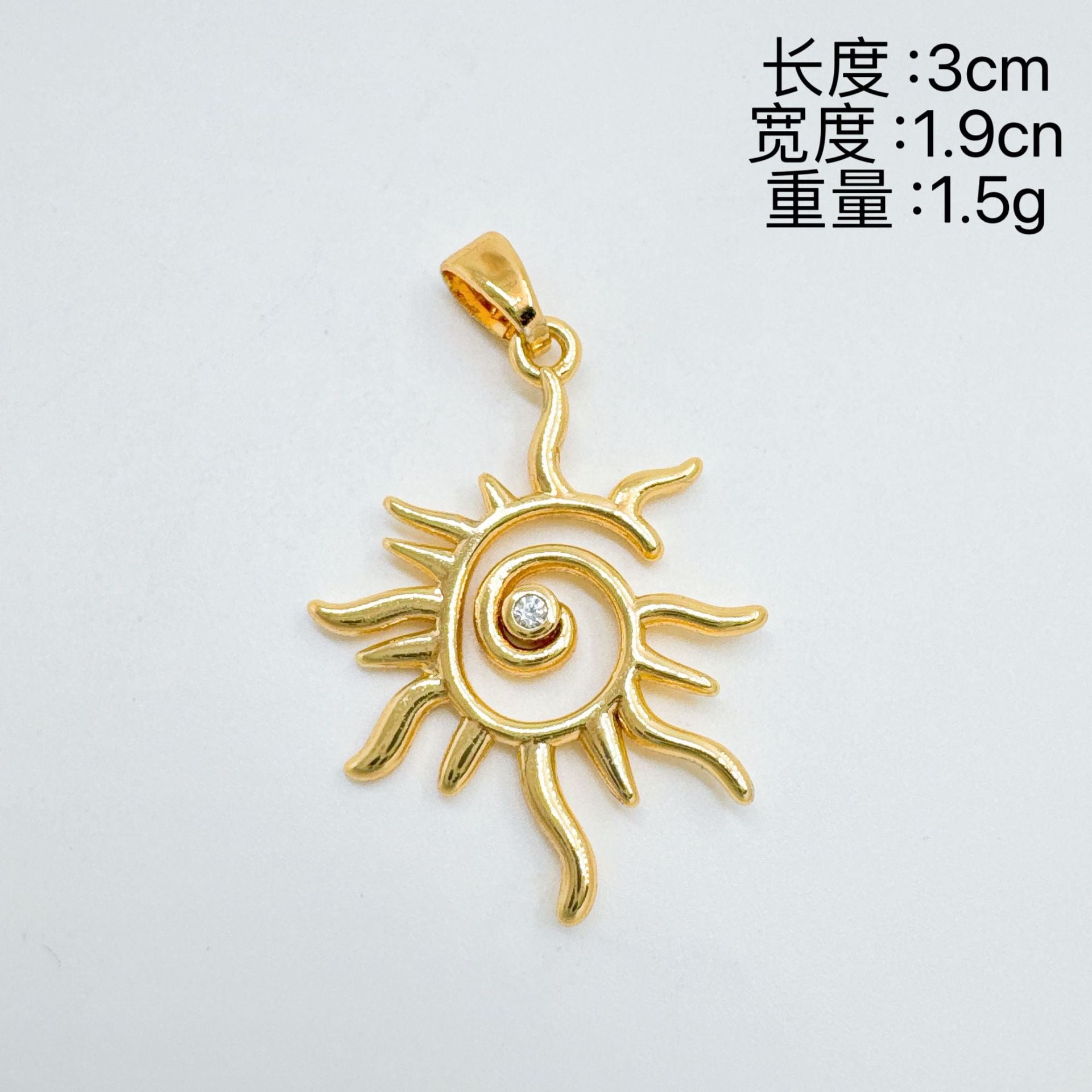 Wholesale Sweet Cool Moon Star Charm Necklace Gold Plated Copper Fashion Accessory Gift