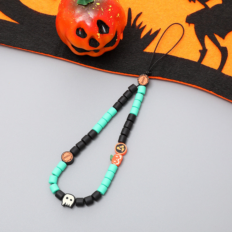 Wholesale  Halloween  Pumpkin skull lanyard keychain