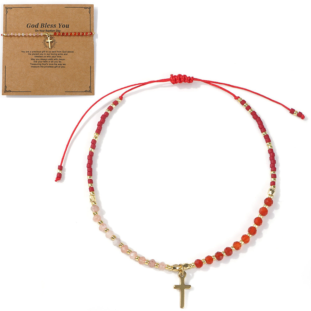 Bracelet en gros en titane en acier en acier bohème