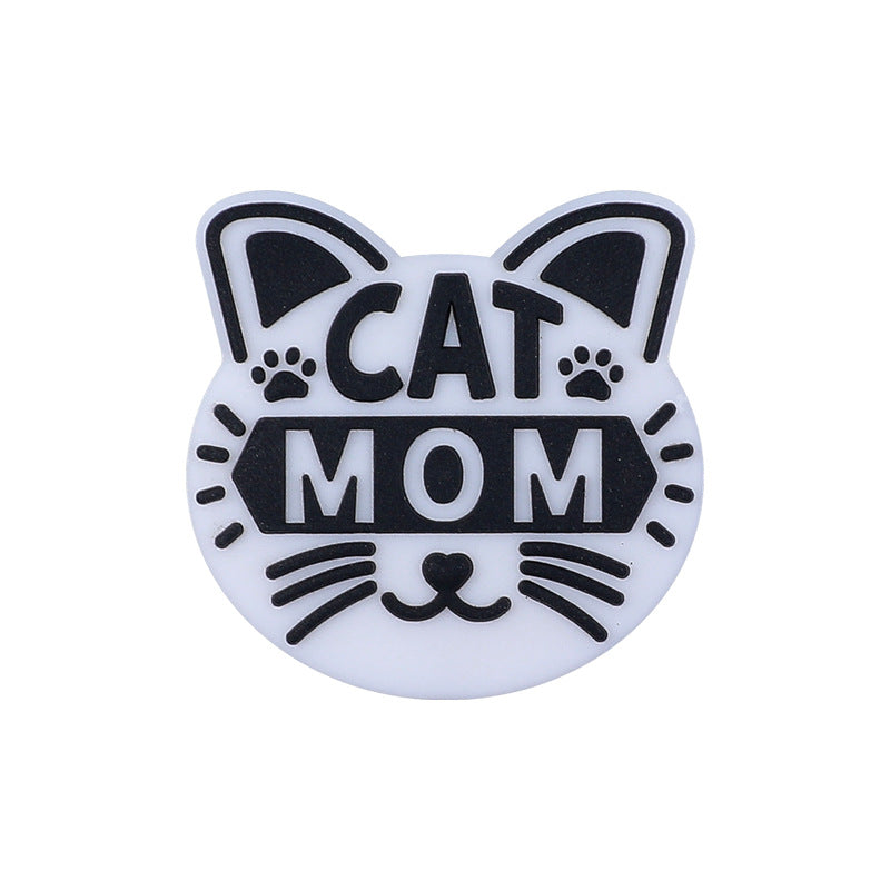 Wholesale 20pcs MOM Cow Dog Silicone Beads Focal Beads ACC-BDS-HCX006