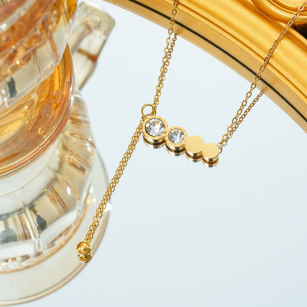 Wholesale Fashion Titanium Steel Necklace,  Electroplated,  Boutique Resale Jewelry Accessory