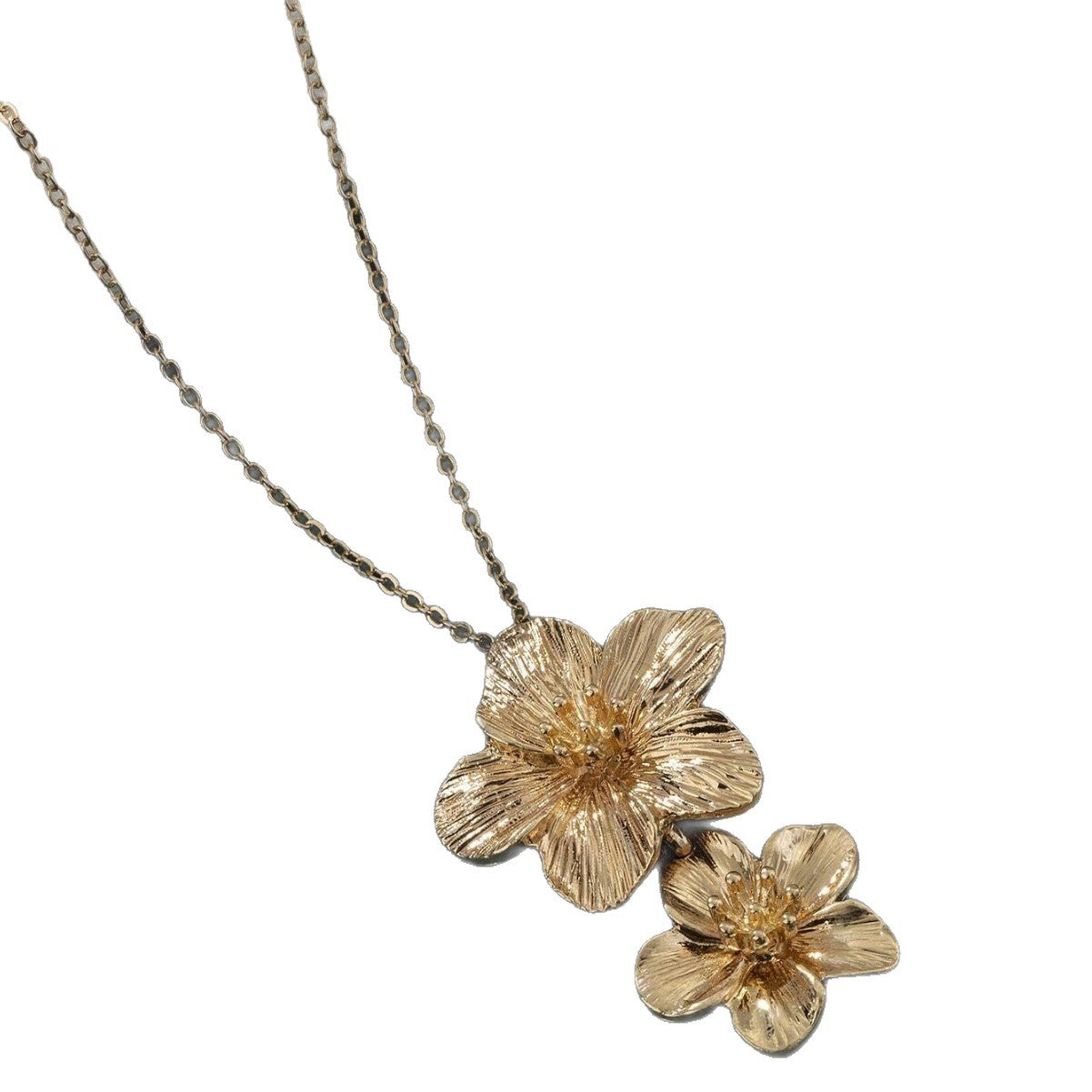 Wholesale flower pendant  elegant petal collarbone chain necklace