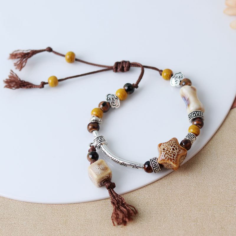 Wholesale Ceramic Bone Porcelain Bead Bracelet ACC-BT-YXH005