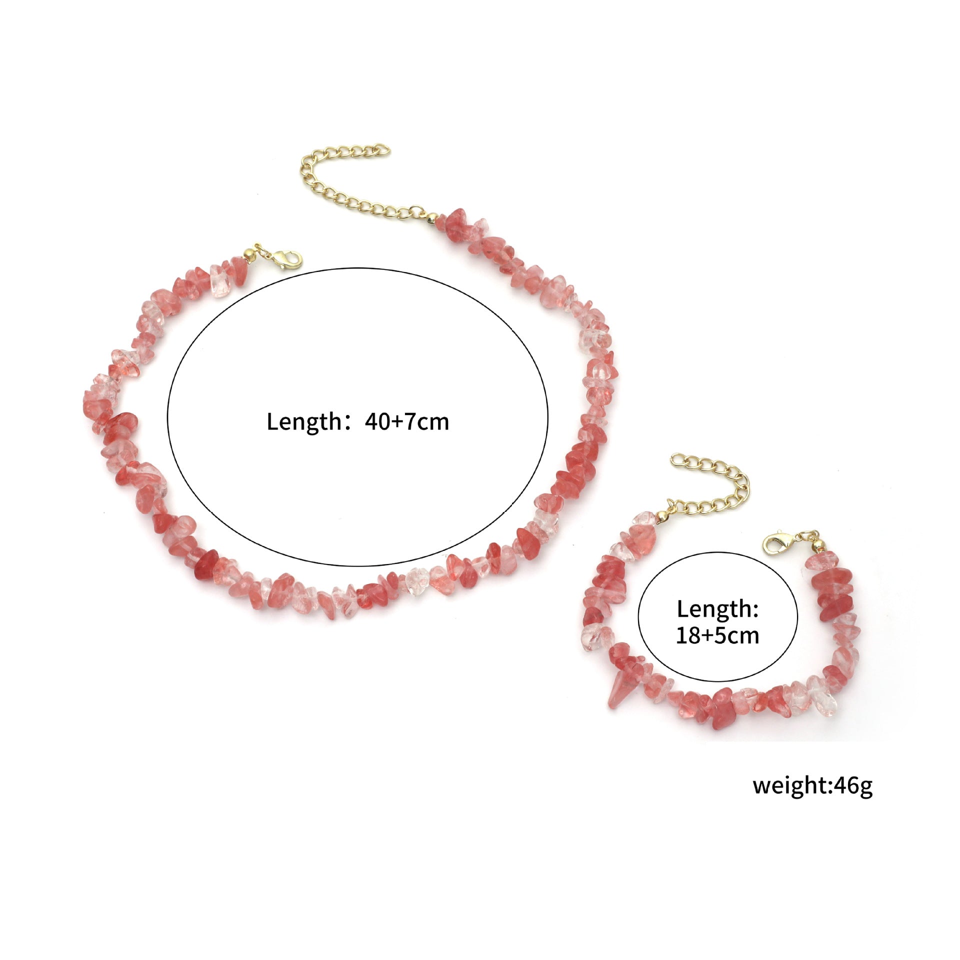 Wholesale Gravel pearl necklace bohemian clavicle jewelry