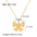 Wholesale Bow Heart Stainless Steel 18K Gold Plated Necklace