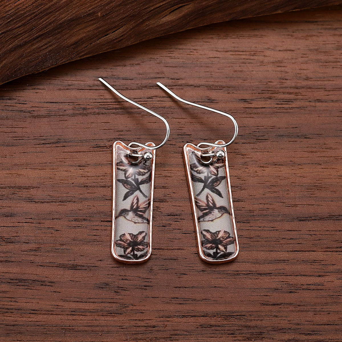 Wholesale Vintage Bohemian Long Geometric Floral Drop Earrings