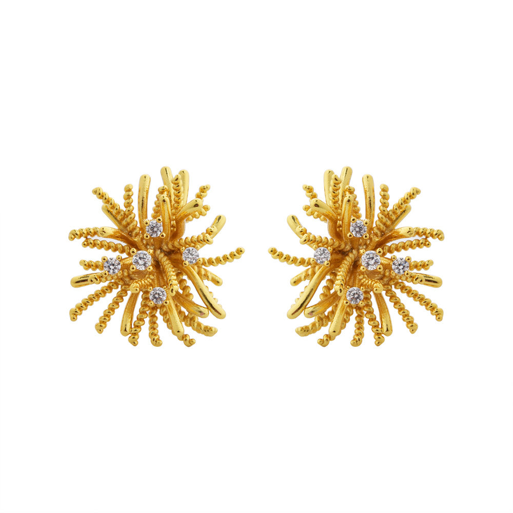 Wholesale dandelion earrings light luxury  earrings