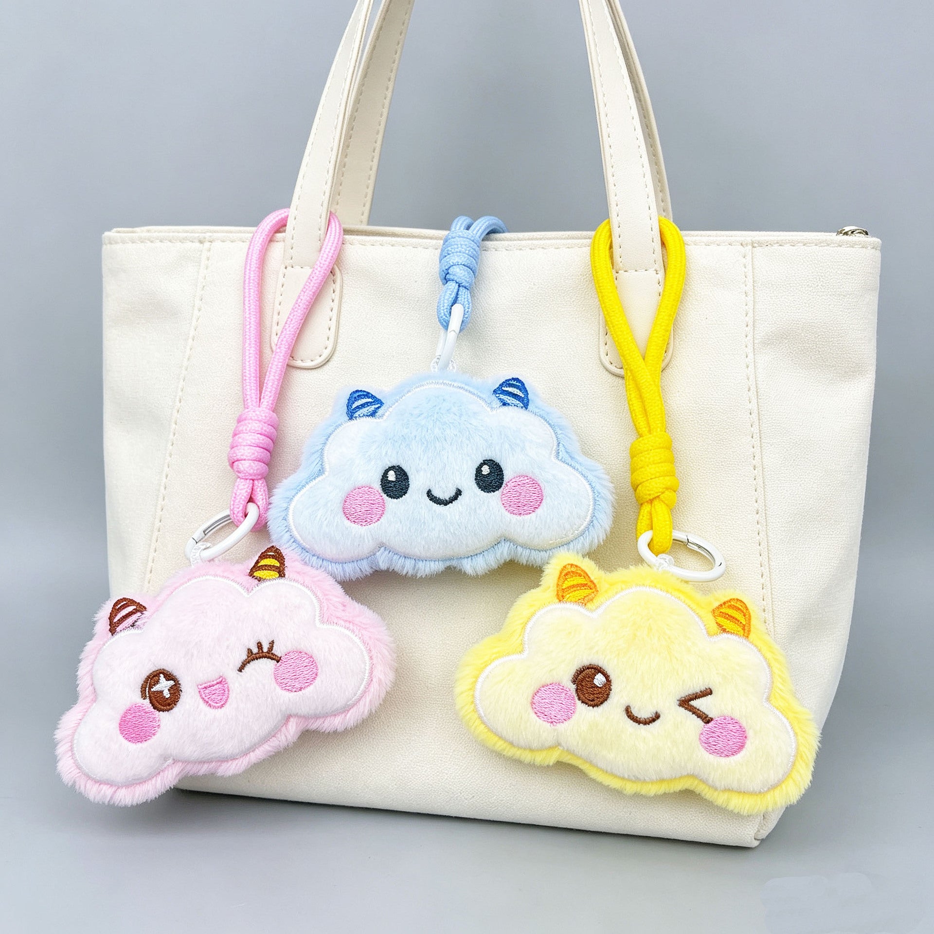 Wholesale Plush Cloud Bag Charm Keychain Fashion Accessory for Party and Everyday Use