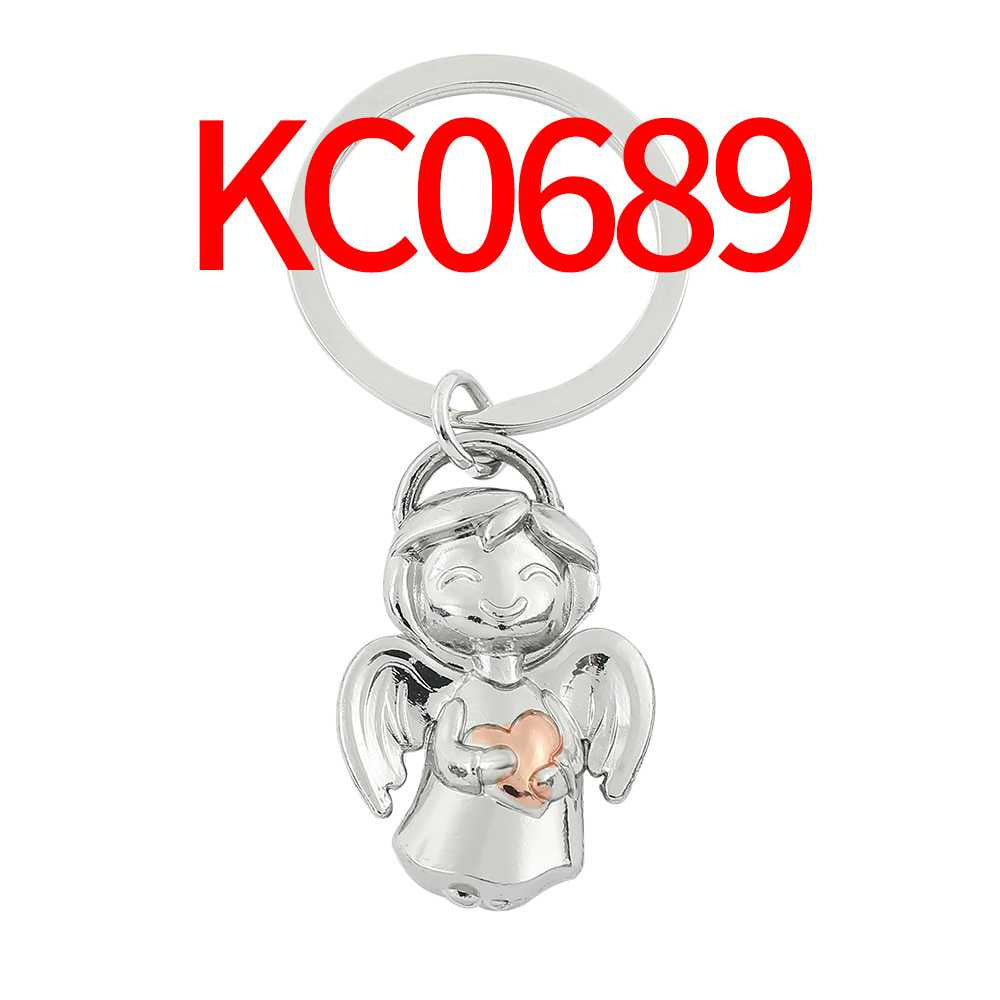 Wholesale  love boy girl Smile Angel keychain