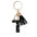 Wholesale  black resin keychain 26 English letter pendant keychain