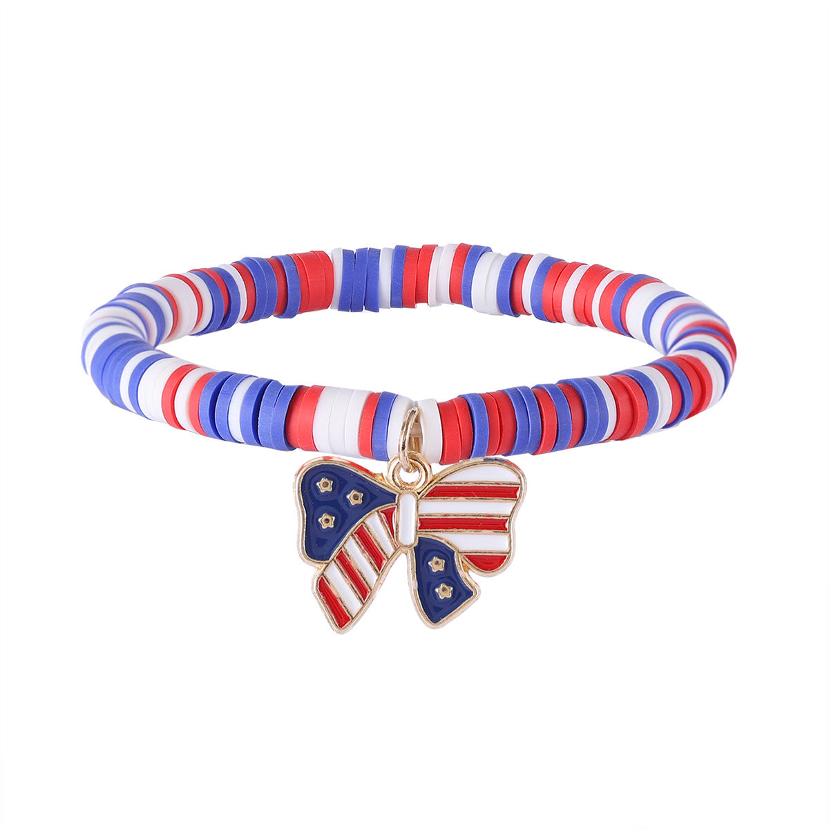 Wholesale Independence Day red, white and blue elemental hand ornament