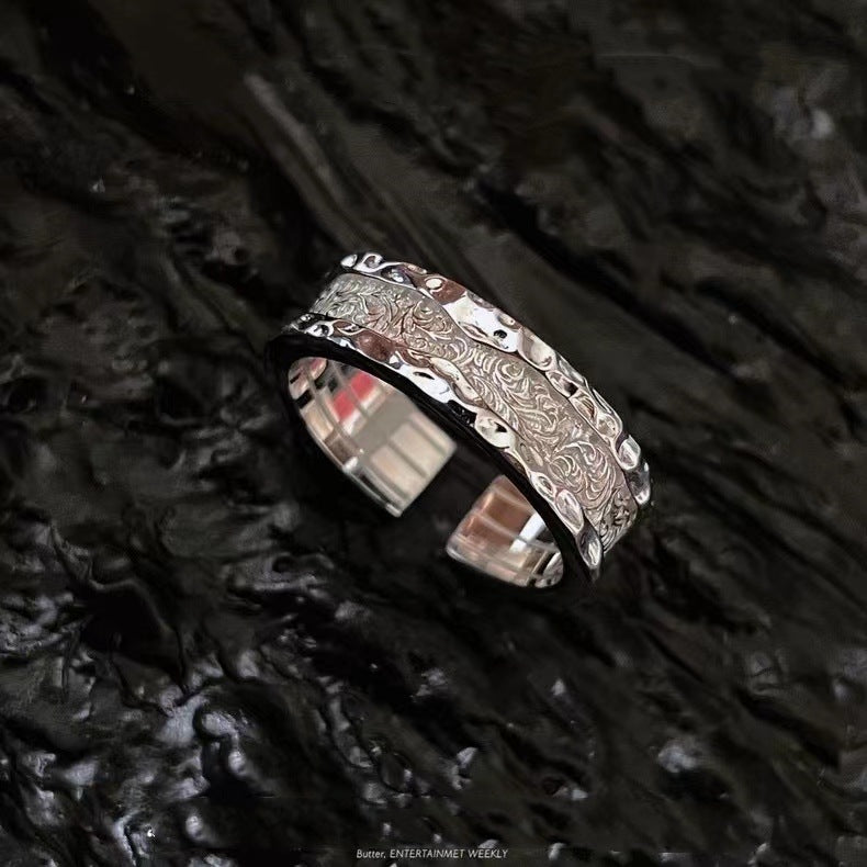 Wholesale Two-Color Gold Color Matching Open Couple Ring